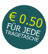 0,50 Euro für jede Tragetasche